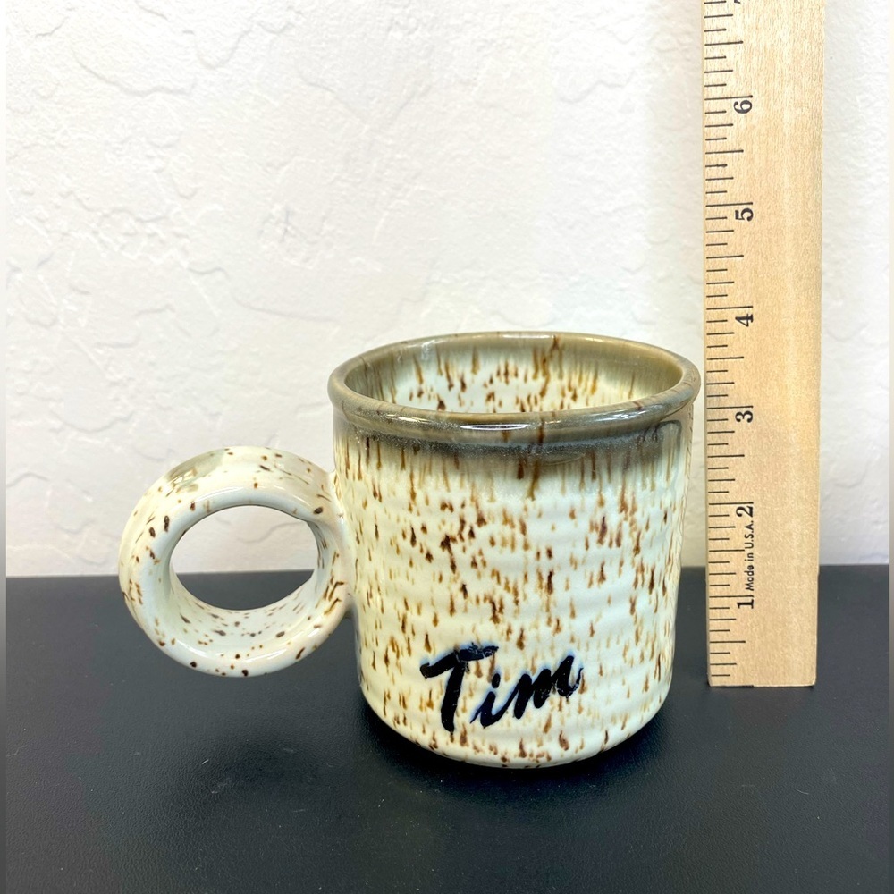 “Tim” Vintage Clay in Mind Hand Thrown coffee cup mug 80’s made in San Diego